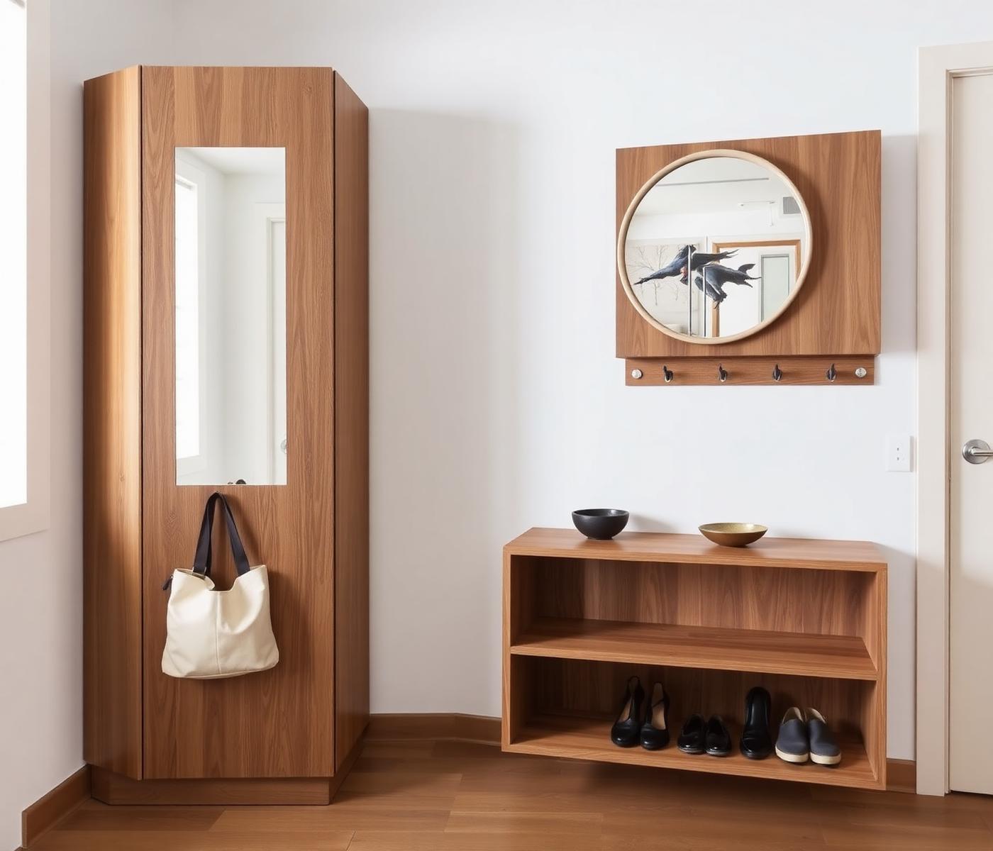 Entryway shoe cabinet